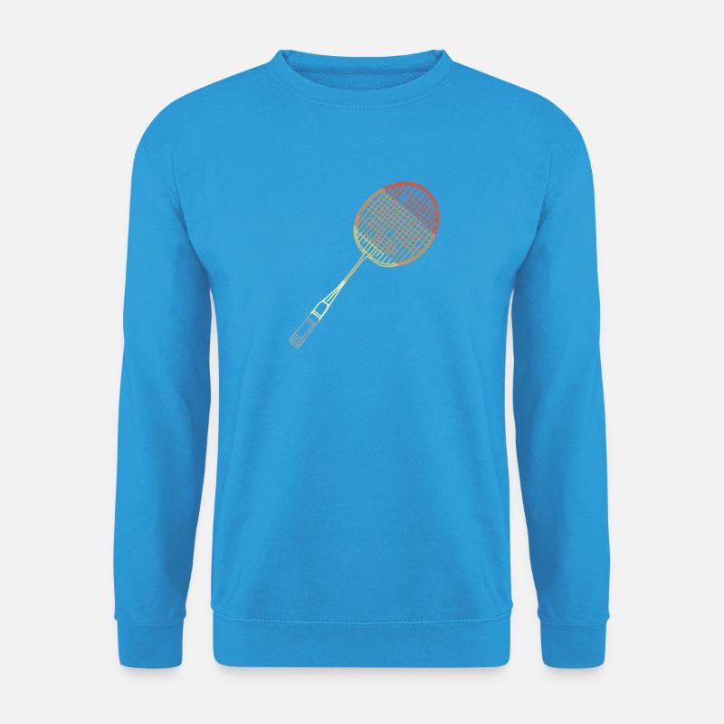 Badminton Racket Sketch - Unisex Sweatshirt - sea blue