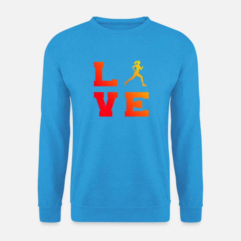 Geschenkidee für eine Running mit Running - Unisex Pullover - Meeresblau