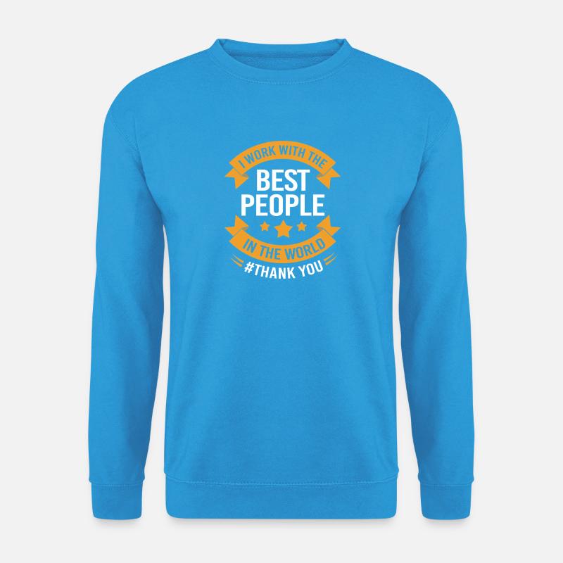 Mitarbeiter der Woche Mitarbeiter des Monats - Unisex Pullover - Meeresblau
