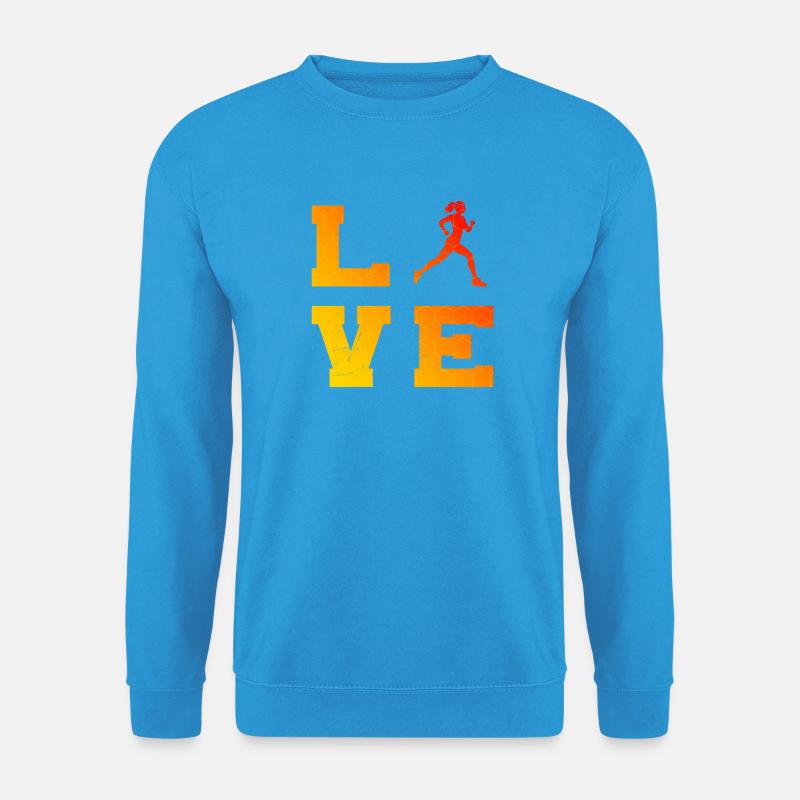 Geschenkidee für eine Running mit Running - Unisex Pullover - Meeresblau