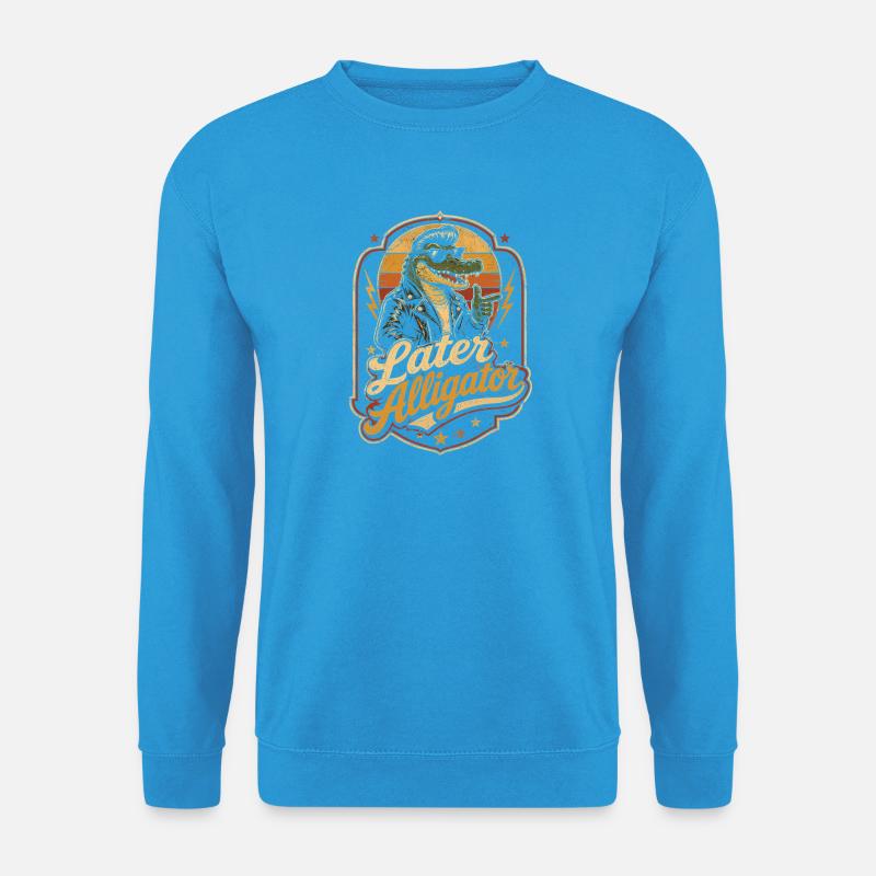 Later Alligator Biker-Alligator - Unisex Pullover - Meeresblau