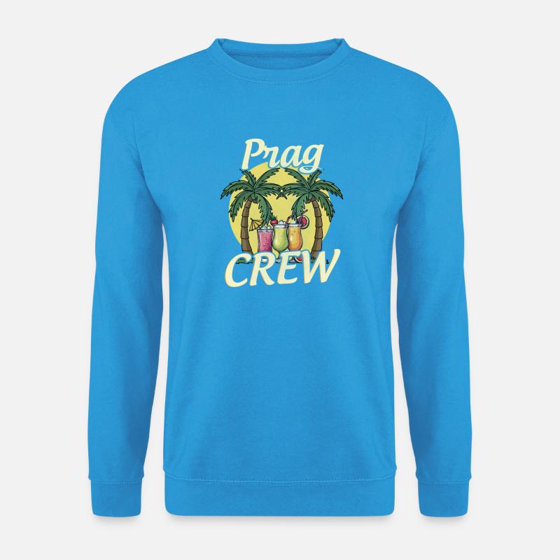 Prag Crew - Unisex Pullover - Meeresblau