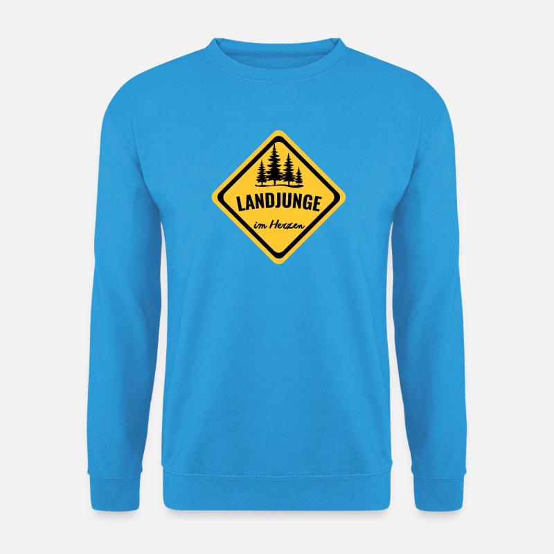Landjunge im Herzen - Unisex Pullover - Meeresblau