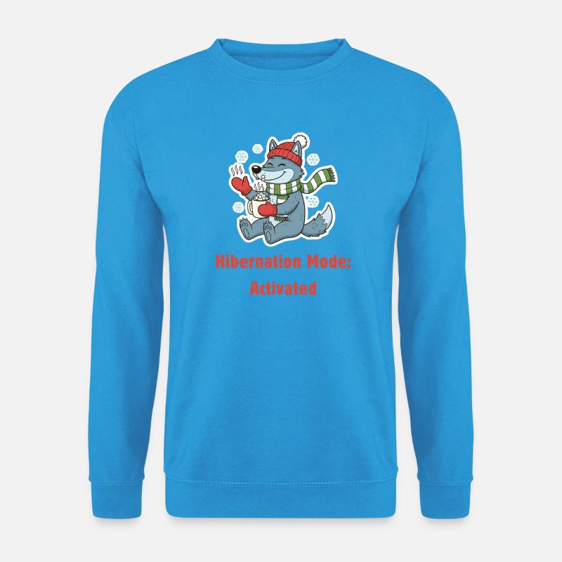 Hibernation Mode Wolf - Unisex Pullover - Meeresblau