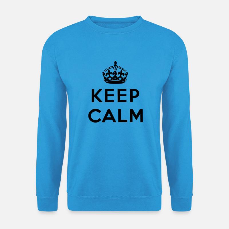 Keep Calm - Unisex Pullover - Meeresblau