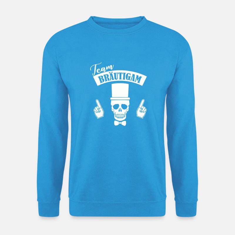 Team Bräutigam Skull - Unisex Pullover - Meeresblau