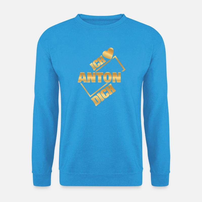 Anton als Couple - Unisex Pullover - Meeresblau