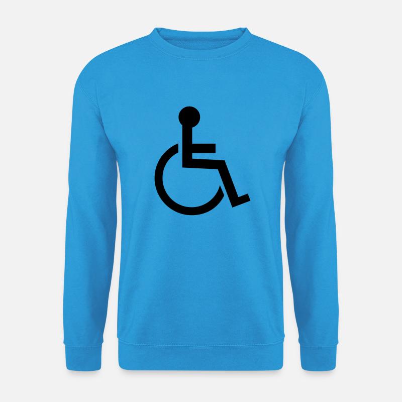 rollstuhl - Unisex Pullover - Meeresblau