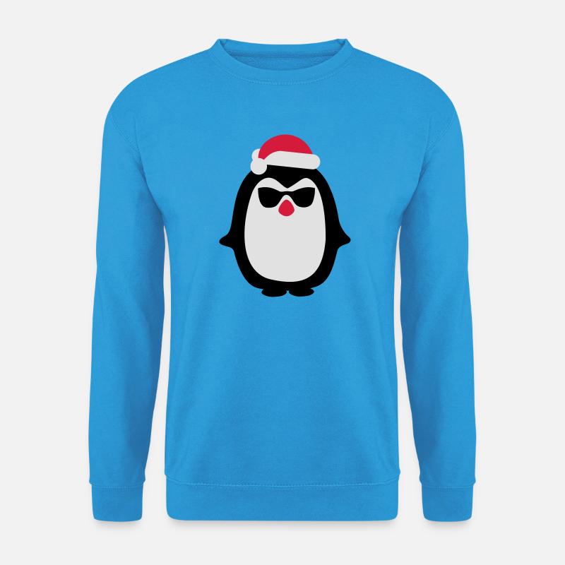 Weihnachtspinguin - Unisex Pullover - Meeresblau