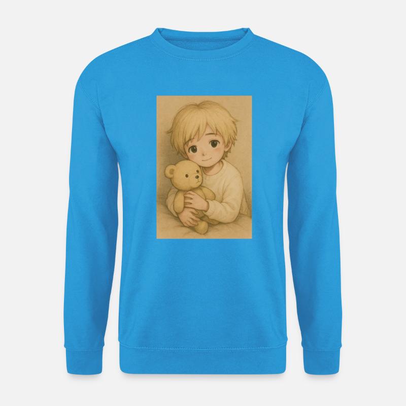 "Touma" - Unisex Pullover - Meeresblau