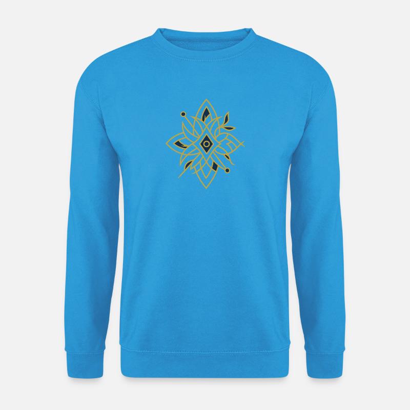 Avi Collection – Elite Geometry Emblem - Unisex Pullover - Meeresblau