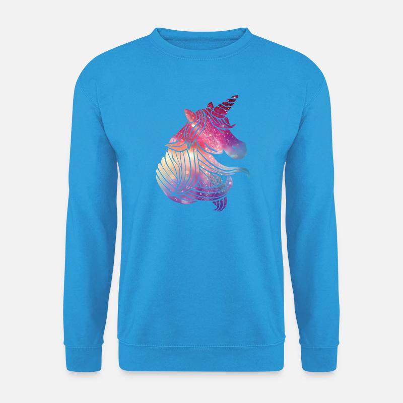Einhorn Glitzer - Unisex Pullover - Meeresblau