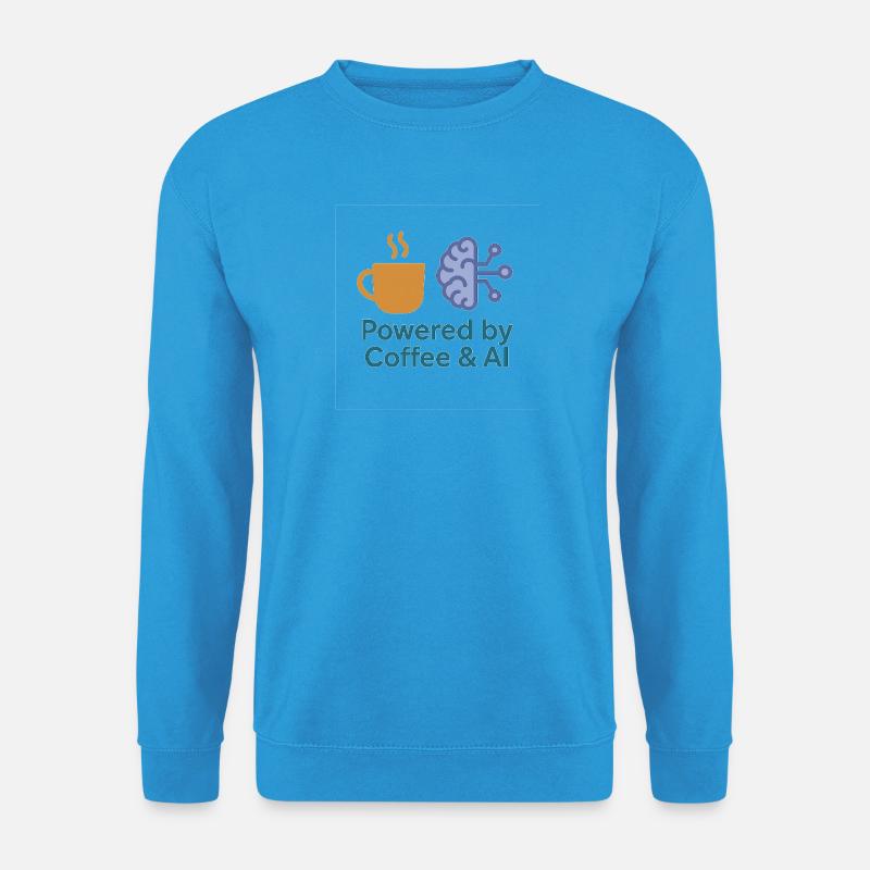 Kaffee KI Kraftdesign - Unisex Pullover - Meeresblau
