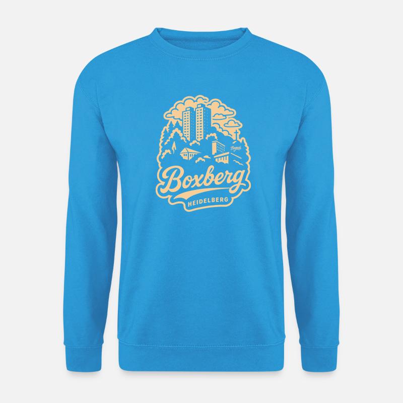 Boxberg Heidelberg Skyline Design - Unisex Pullover - Meeresblau
