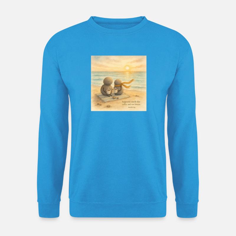 Sea Breeze Kaffee Begleiter - Unisex Pullover - Meeresblau