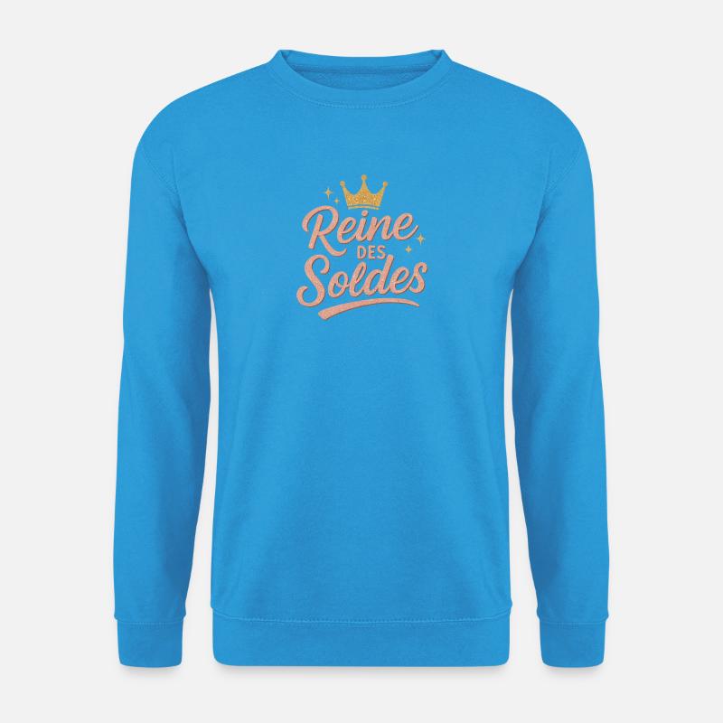 Glam Glitzer Sale Königin - Unisex Pullover - Meeresblau