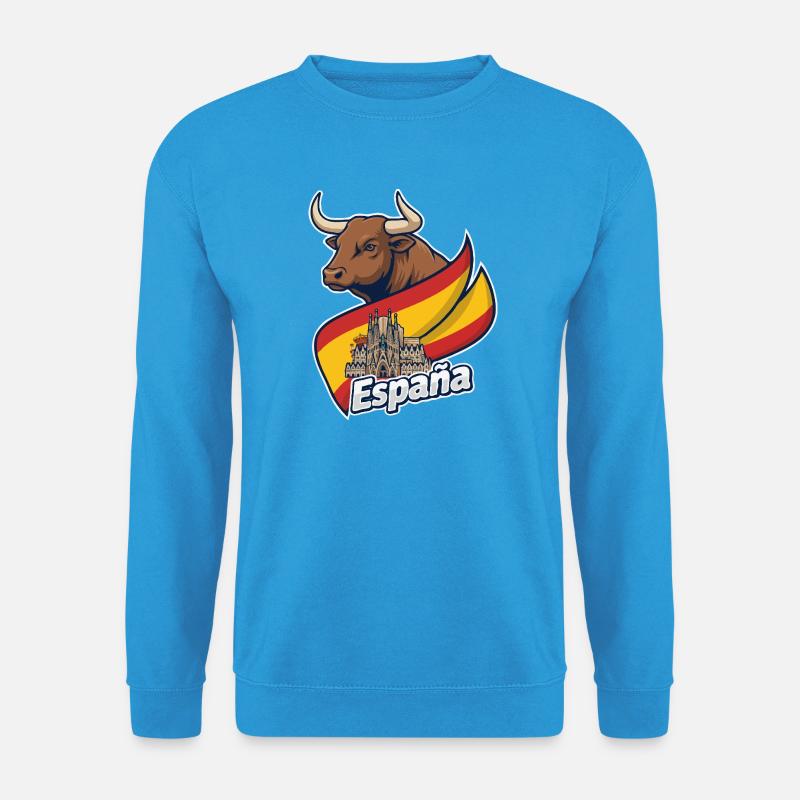 Toro Español con Barcelona - Unisex Pullover - Meeresblau