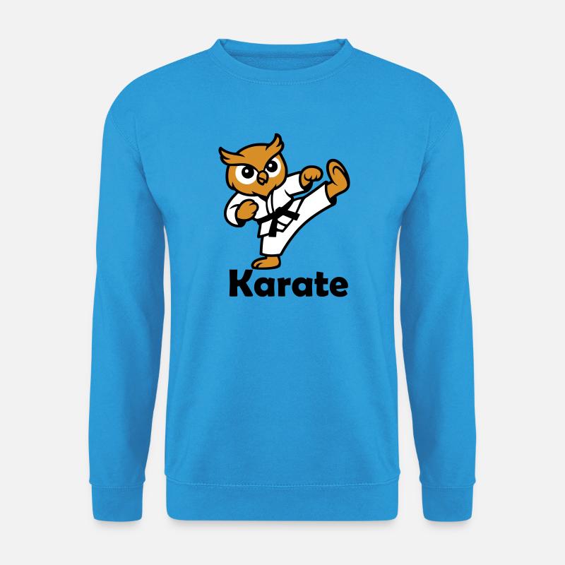 Karate Eule - Unisex Pullover - Meeresblau