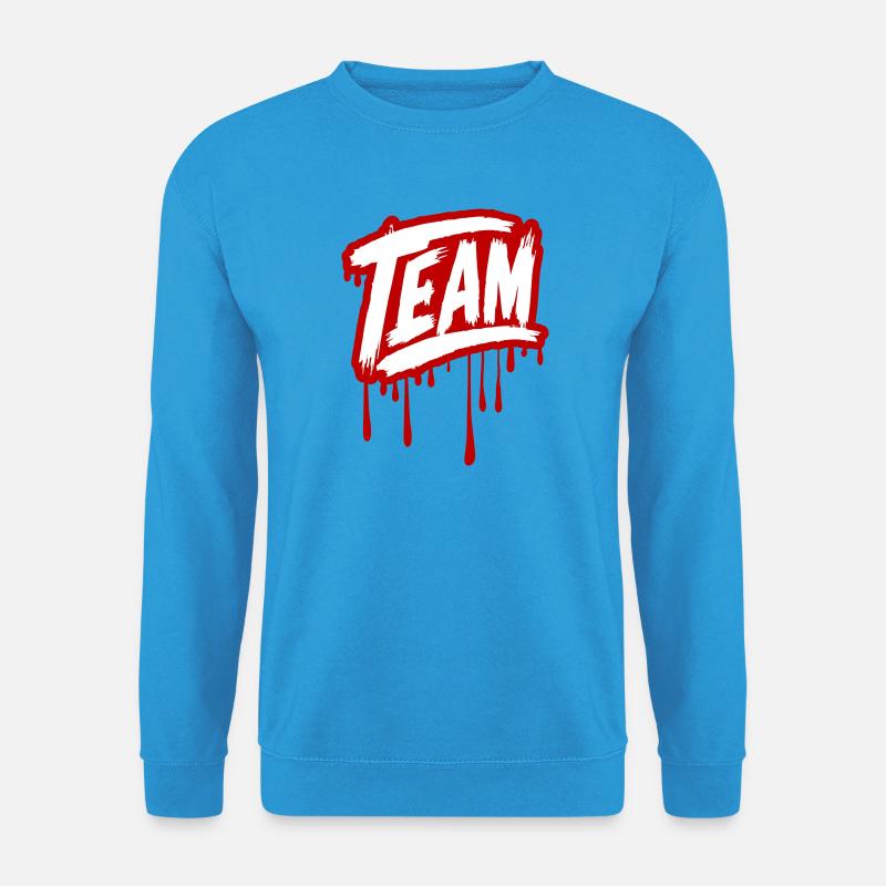 Team Graffiti - Unisex Pullover - Meeresblau