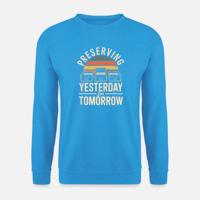 Gestern für morgen bewahren - Unisex Pullover - Meeresblau