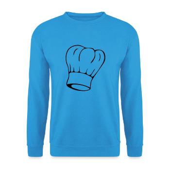 Kochmütze - Unisex Pullover - Meeresblau - Vorne - Alina (178cm) & Michal (187cm)