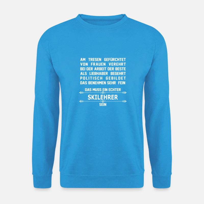 skilehrer - Unisex Pullover - Meeresblau