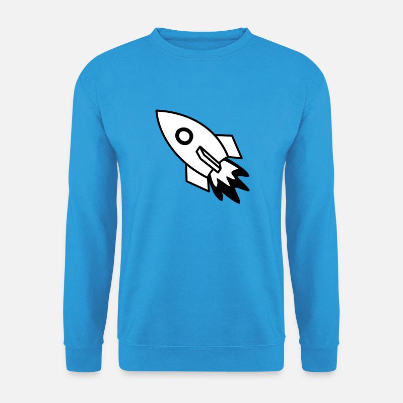 Rakete schwarz - Unisex Pullover - Meeresblau