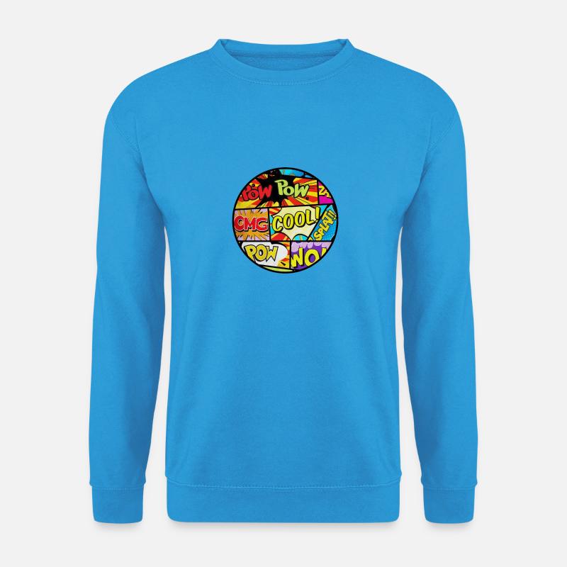 Comic-Stil - Unisex Pullover - Meeresblau