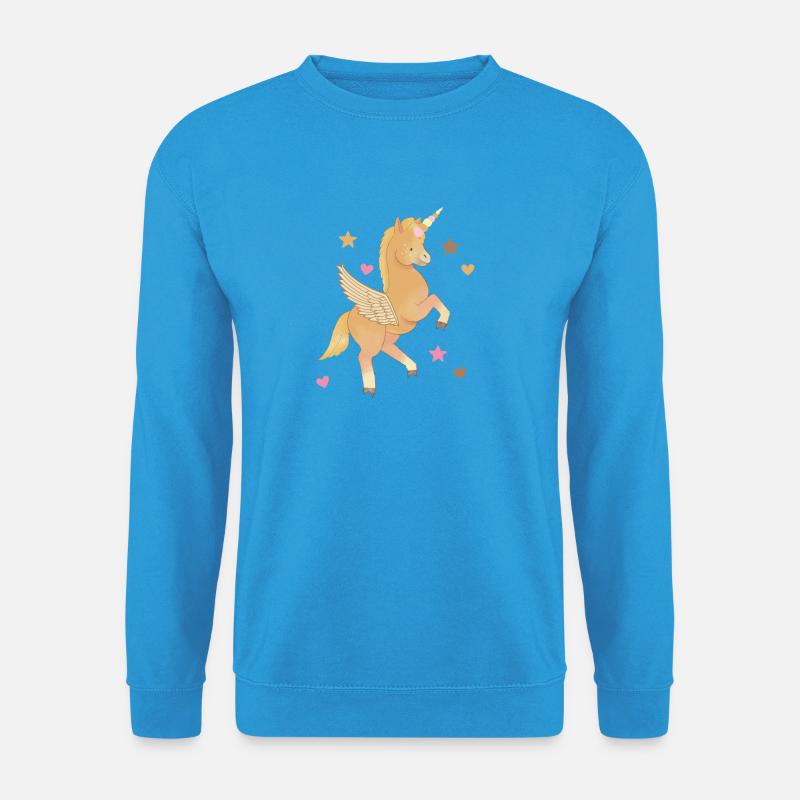 Einhorn, Pferd, Pony, Pegasus - Unisex Pullover - Meeresblau