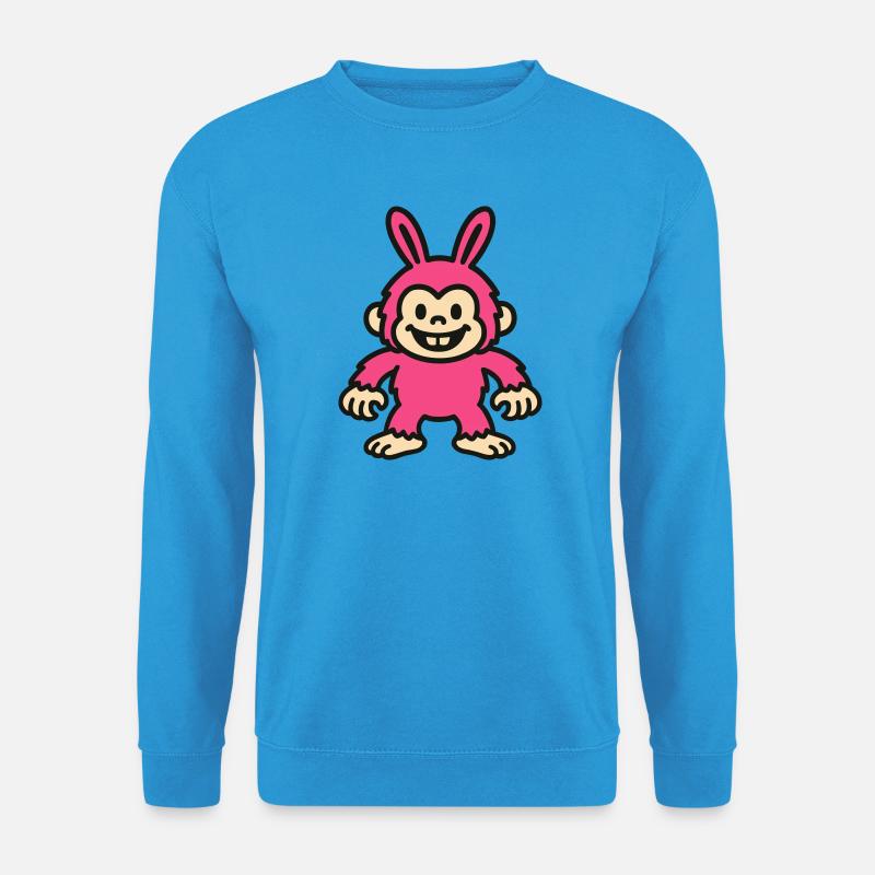 Rabbit Monkey - Unisex Pullover - Meeresblau