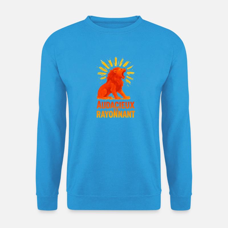 Sternzeichen Löwe - Astrologie - Unisex Pullover - Meeresblau