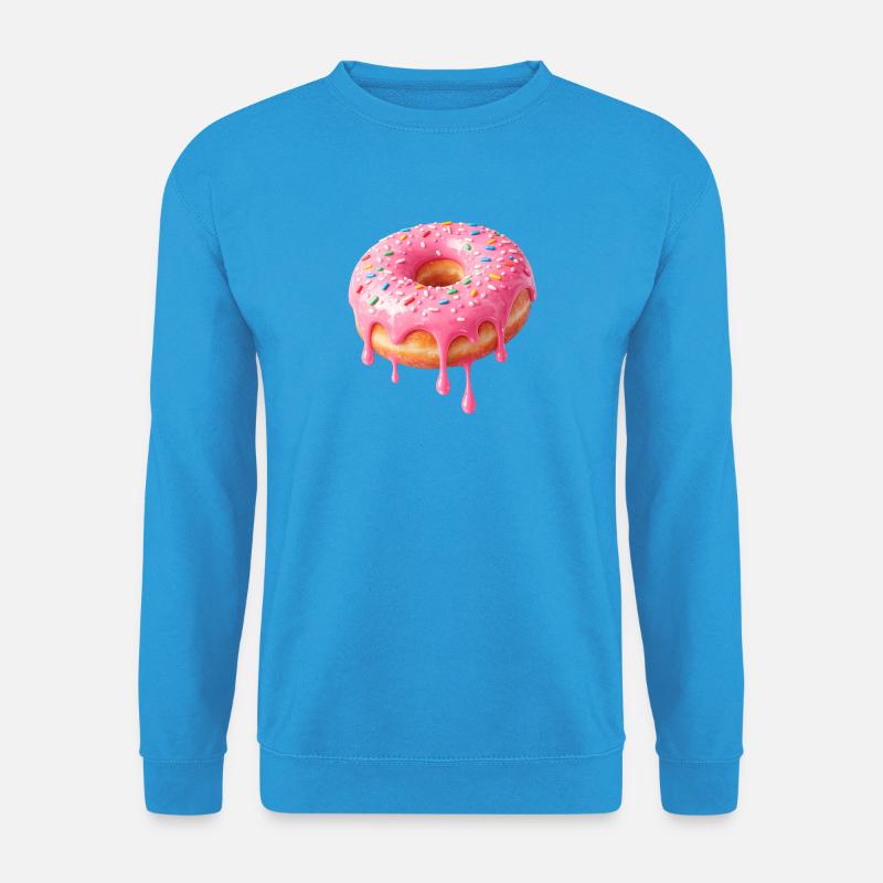 Tropfende Donut Delight – Süß - Unisex Pullover - Meeresblau