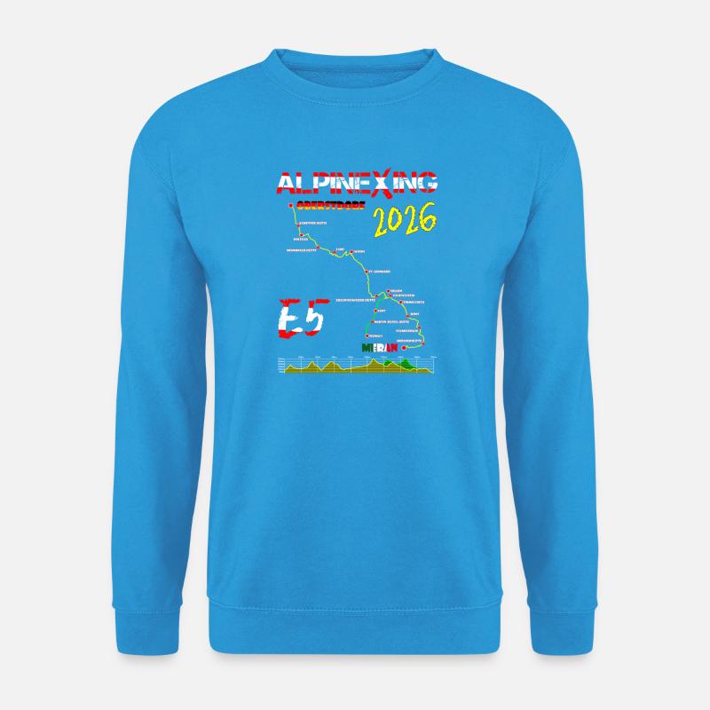 E5 Oberstdorf Merano 2026 - Unisex Sweatshirt - sea blue