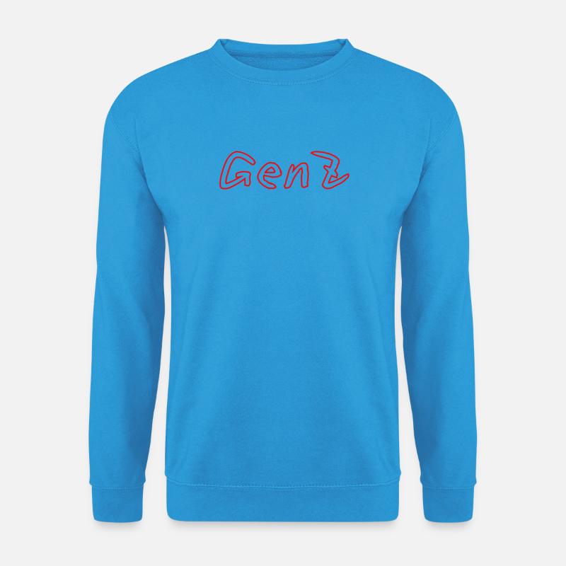 GenZ Graffiti Rot - Unisex Pullover - Meeresblau
