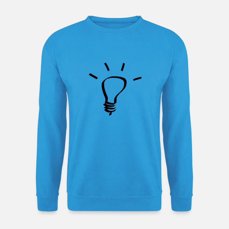 Light bulb idea gift - Unisex Sweatshirt - sea blue
