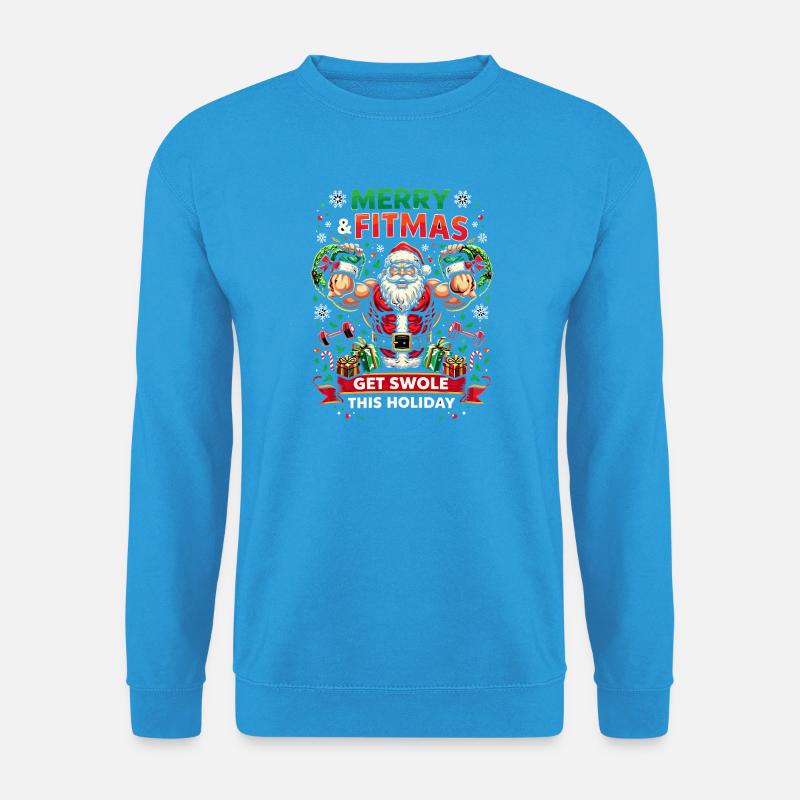Santa Fitmas Krafttraining - Unisex Pullover - Meeresblau