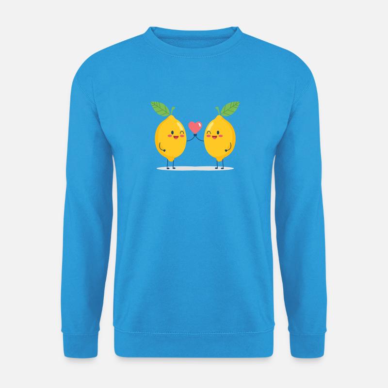 Kuschelige Limonenliebe - Unisex Pullover - Meeresblau