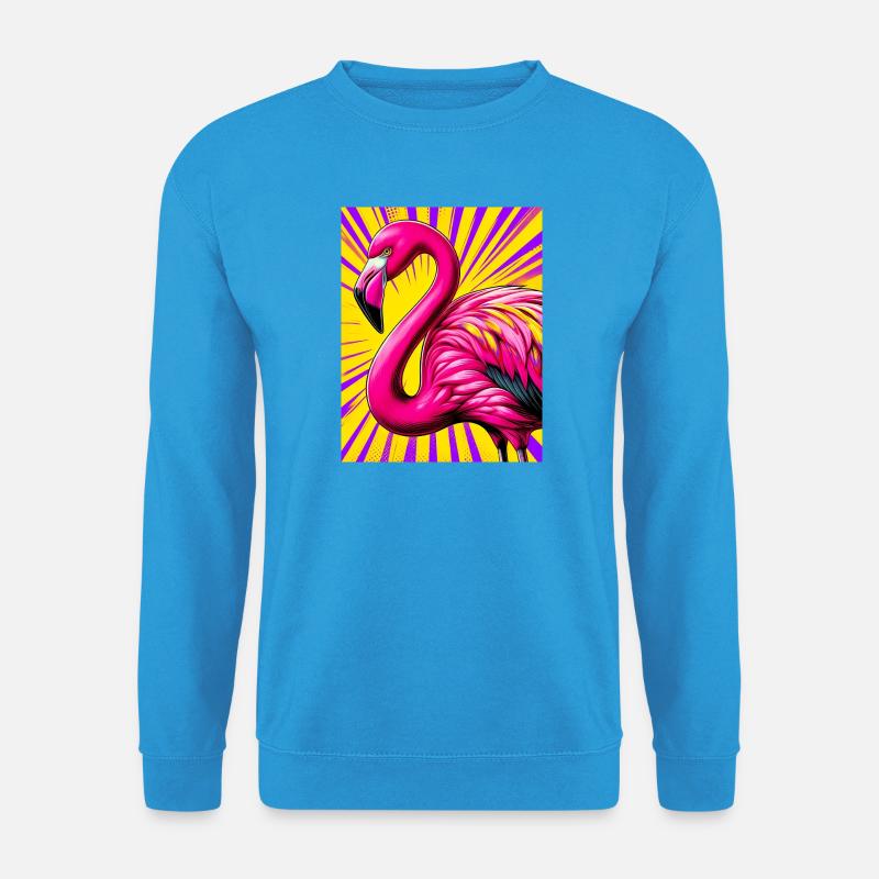 Flamingo - Unisex Pullover - Meeresblau