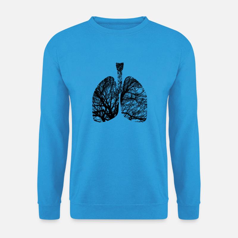 Natur Lunge Baum - Unisex Pullover - Meeresblau