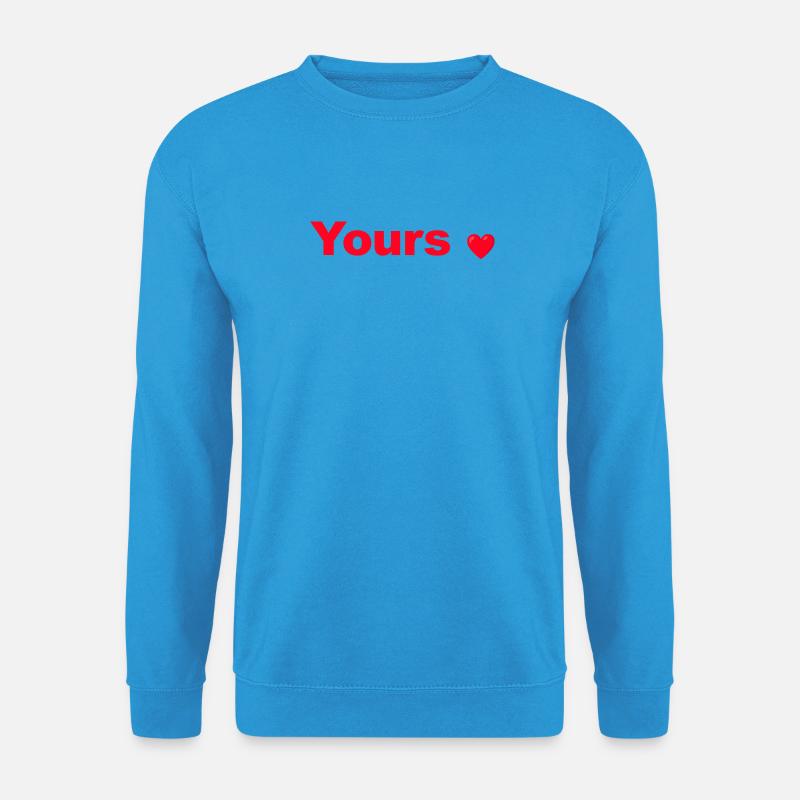 Herz animiertes elegantes Design - Unisex Pullover - Meeresblau