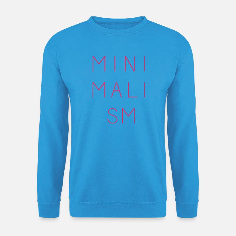 Minimalismus - Unisex Pullover - Meeresblau