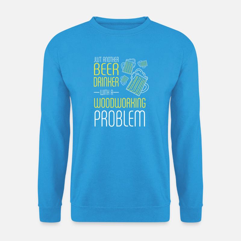 Øldrikker med træarbejdsproblem - Unisex sweater - havblå