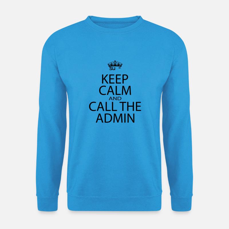 keepcalmadmin1 - Unisex Pullover - Meeresblau