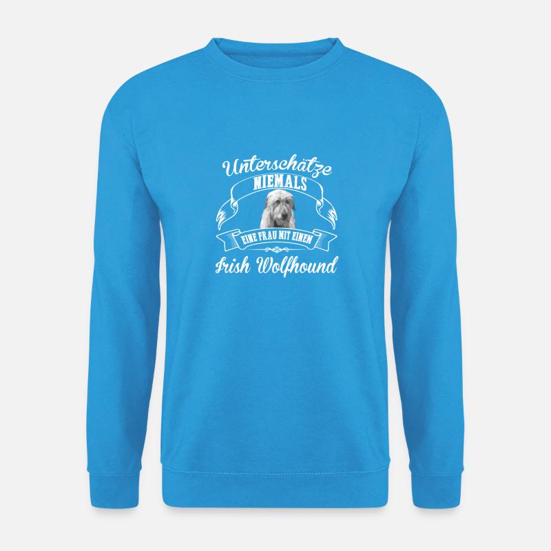 Irish Wolfhound - Unisex Pullover - Meeresblau