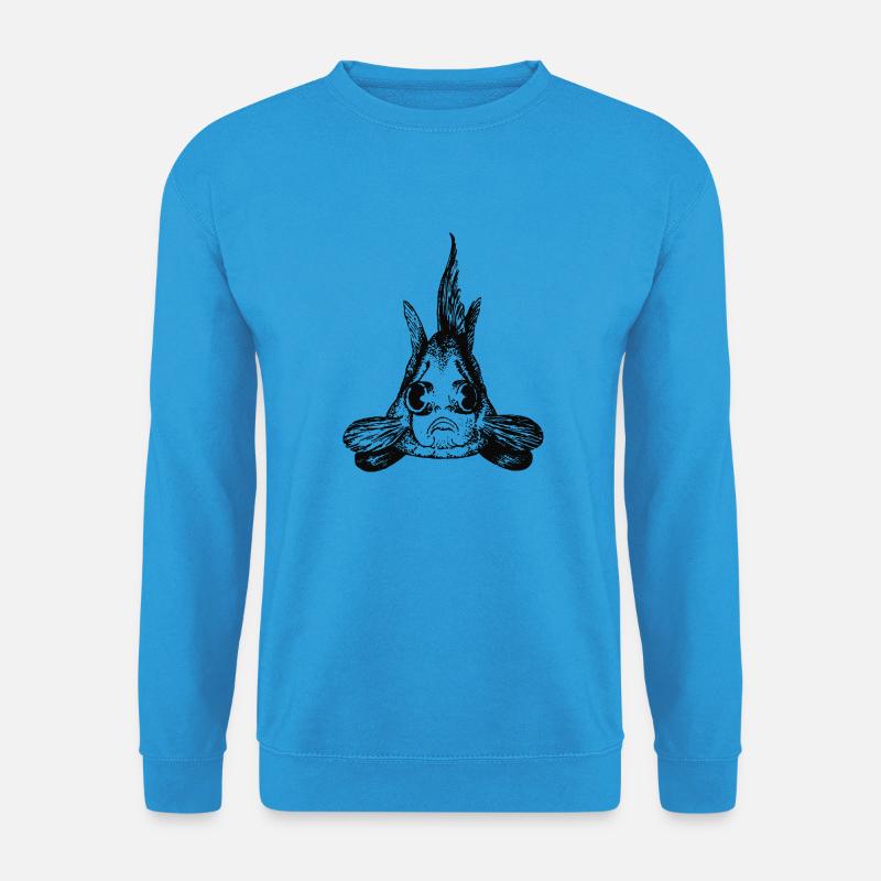 goldfisch-portrait-01 - Unisex Pullover - Meeresblau