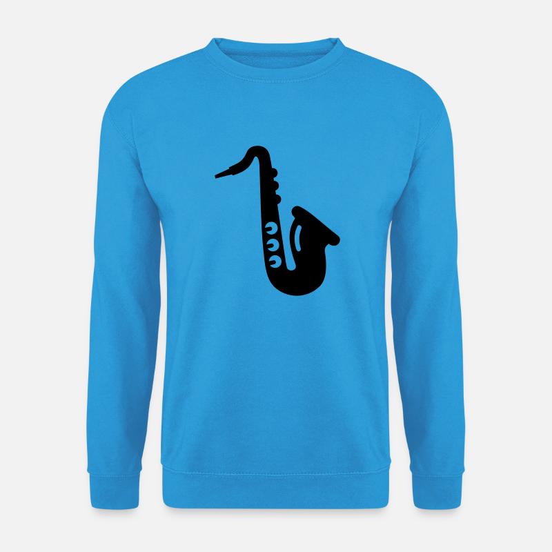 Saxophon - Unisex Pullover - Meeresblau