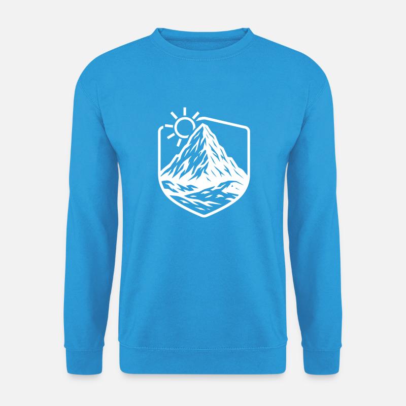 Berge Gipfel - Unisex Pullover - Meeresblau