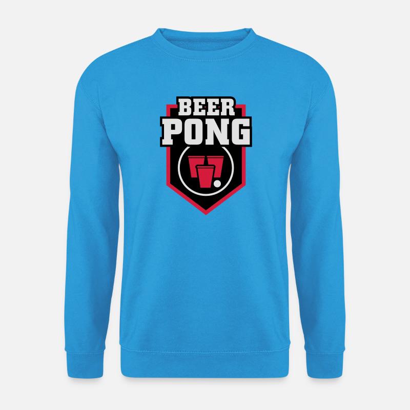 Beer Pong Patch - Unisex Pullover - Meeresblau