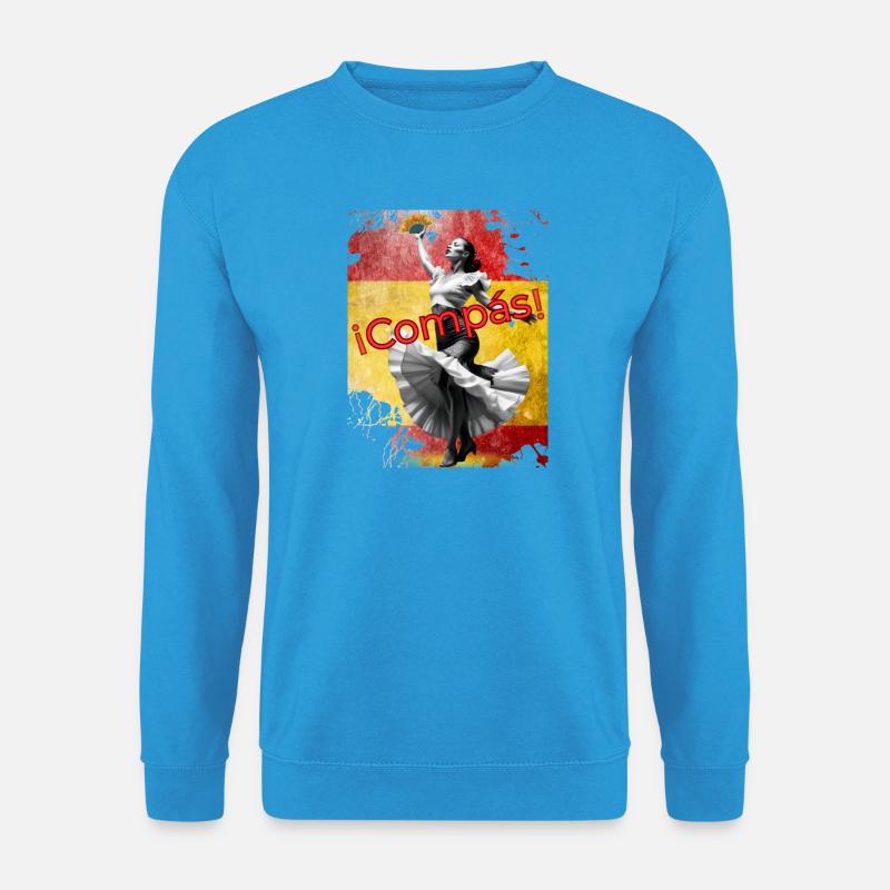 Flamenco Dancer Compas! Abanico - Unisex Sweatshirt - sea blue