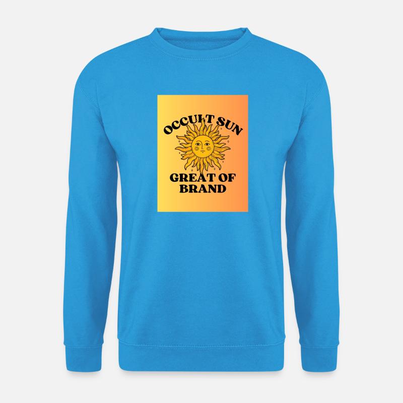 Versteckte Sonne Großes Zeichen - Unisex Pullover - Meeresblau